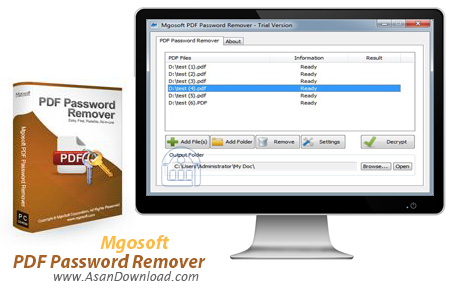 دانلود Mgosoft PDF Password Remover v9.6.3 - نرم افزار حذف پسورد اسناد PDF