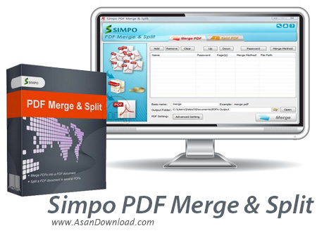دانلود Simpo PDF Merge & Split v2.0 - نرم افزار ادغام و جداسازی اسناد PDF