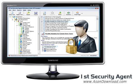 دانلود 1st Security Agent v10.0 - نرم افزار امنیتی تعیین سطح دسترسی کاربران در ویندوز