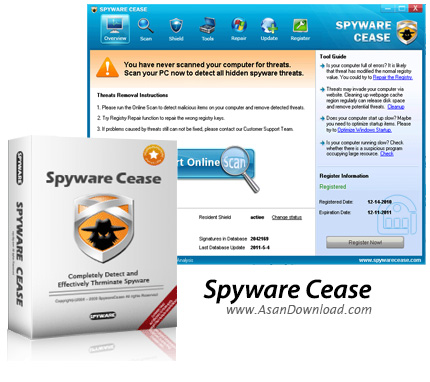دانلود Spyware Cease v7.2.0.1 - نرم افزار مقابله با جاسوس افزارها