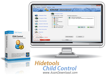 دانلود Hidetools Child Control v5.7 - نرم افزار مدیریت فرزندان در استفاده از رایانه