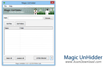 دانلود Magic UnHidder v1.0 - نرم افزار بازگردانی اطلاعات مخفی شده توسط ویروس ها