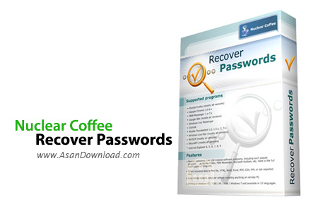 دانلود Nuclear Coffee Recover Passwords v1.0.0.33 - نرم افزار مدیریت پسوردها