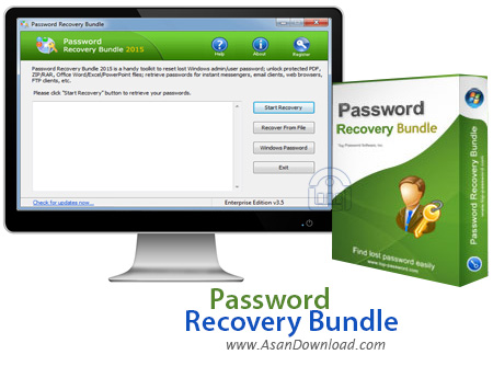 دانلود Password Recovery Bundle 2018 Enterprise v4.6 - نرم افزار بازیابی پسوردها