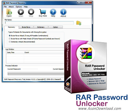 دانلود RAR Password Unlocker v4.2.0 - نرم افزار بازیابی پسورد فایل های فشرده RAR