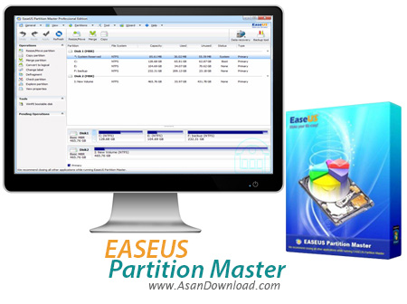 دانلود EASEUS Partition Master v17.6.0 Build 20230131 - نرم افزار پارتیشن بندی هارد دیسک