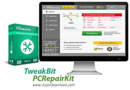 دانلود TweakBit PCRepairKit v1.8.4.8 - نرم افزار تعمیر ویندوز