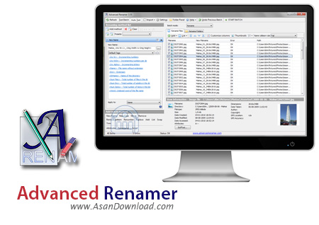 دانلود Advanced Renamer v3.85 - نرم افزار تغییر نام دسته ای فایل ها