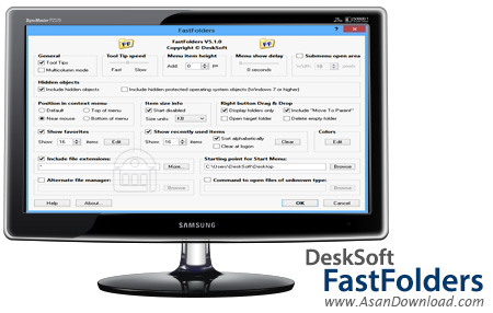 دانلود DeskSoft FastFolders v5.0.0 - نرم افزار دسترسی سریع به محتویات فولدرها
