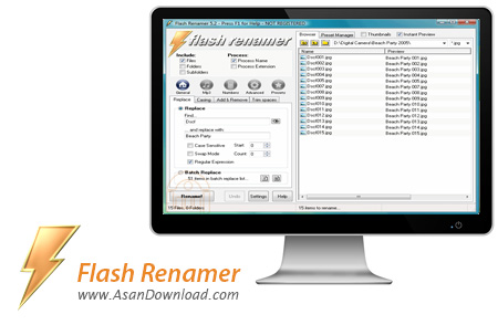 دانلود Flash Renamer v6.71 - نرم افزار تغییر نام دسته ای فایل ها