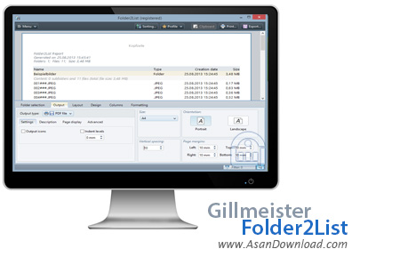 دانلود Gillmeister Folder2List v3.19.0 - نرم افزار ساخت لیست از فولدرها