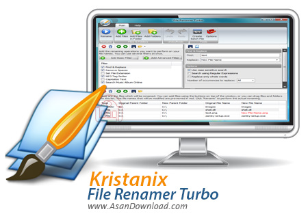دانلود Kristanix File Renamer Turbo v2.73 - نرم افزار تغییر نام دسته ای فایل ها
