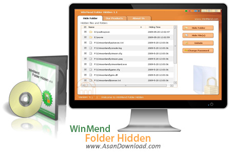 دانلود WinMend Folder Hidden v1.5.2 - نرم افزار پنهان کردن فایل ها و پوشه ها