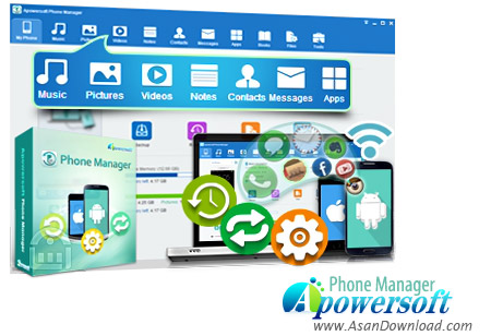 دانلود Apowersoft Phone Manager PRO v3.1.8 - نرم افزار مدیریت گوشی های اندورید و iOS