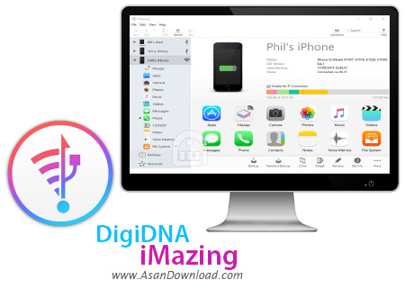 دانلود DigiDNA iMazing v2.12.1 - نرم افزار تبادل اطلاعات با سیستم عامل iOS
