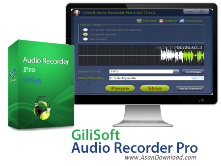 دانلود GiliSoft Audio Recorder Pro v7.3.0 - نرم افزار ضبط صدا