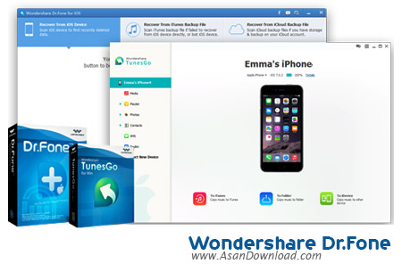 دانلود Wondershare Dr.Fone Toolkit for iOS v10.0.12.65 - نرم افزار بازیابی اطلاعات گوشی آیفون