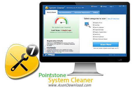 دانلود Pointstone System Cleaner v7.8.40.900 - نرم افزار پاکسازی و بهینه سازی ویندوز