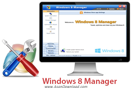 دانلود Windows 8 Manager v2.2.8 - نرم افزار مدیریت ویندوز 8 و 8.1