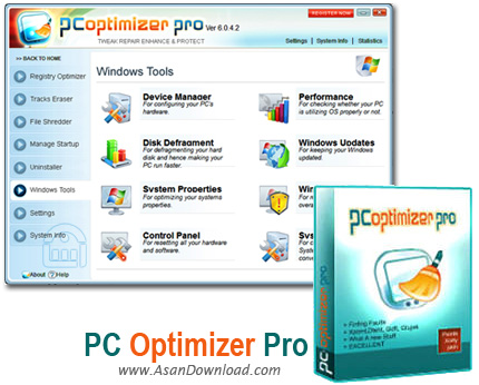 دانلود PC Optimizer Pro v6.5.3.8 - نرم افزار بهینه ساز ویندوز