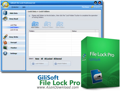 دانلود GiliSoft File Lock Pro v12.7 - نرم افزار رمزگذاری بر روی فایل و فولدرها