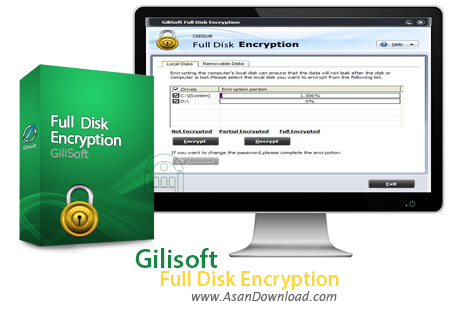 دانلود Gilisoft Full Disk Encryption v4.1.0 - نرم افزار قفل گذاری و محافظت 