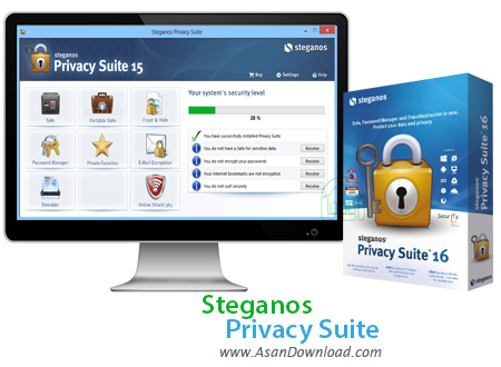 دانلود Steganos Privacy Suite v20.0.12 Rev 12594 - نرم افزار رمزگذاری اطلاعات