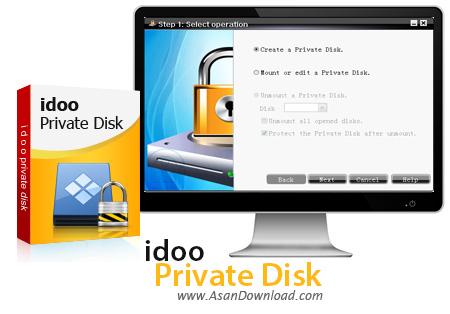 دانلود idoo Private Disk v2.1.0 - نرم افزار رمزنگاری اطلاعات