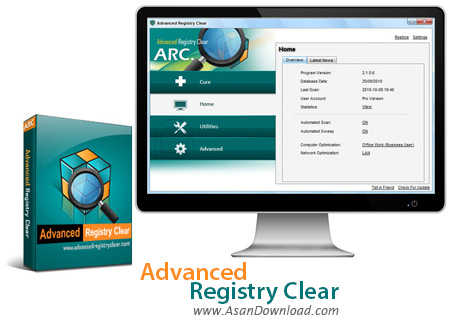 دانلود Advanced Registry Clear v2.3.6.6 - نرم افزار پاک سازی خطاهای رجیستری