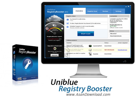 دانلود Uniblue Registry Booster 2013.6.1.1.2 - نرم افزار بهینه سازی رجیستری