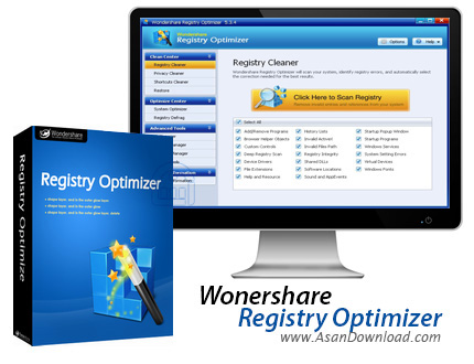 دانلود Wondershare Registry Optimizer v5.3 - نرم افزار بهینه سازی رجیستری