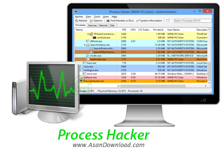 دانلود Process Hacker v2.35 - نرم افزار Task Manager پیشرفته