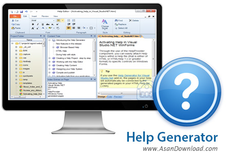 دانلود Help Generator v7.0.1 - نرم افزار تولید فایل های راهنما