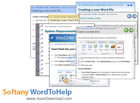 دانلود Softany WordToHelp v3.208 - نرم افزار تبدیل ورد به فایل راهنما