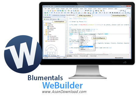 دانلود Blumentals WeBuilder v15.0.0.199 - نرم افزار ویرایش کدهای برنامه نویسی طراحی صفحات وب