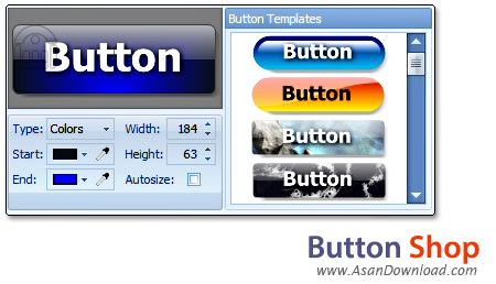 دانلود Button Shop v4.26 - نرم افزار ساخت دکمه های جذاب برای وب سایت