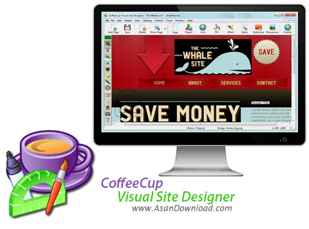 دانلود CoffeeCup Visual Site Designer v7.0 - طراحی آسان صفحات وب