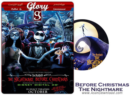 دانلود The Nightmare Before Christmas 1993 - انیمیشن کابوس پیش از کریسمس (دوبله گلوری)